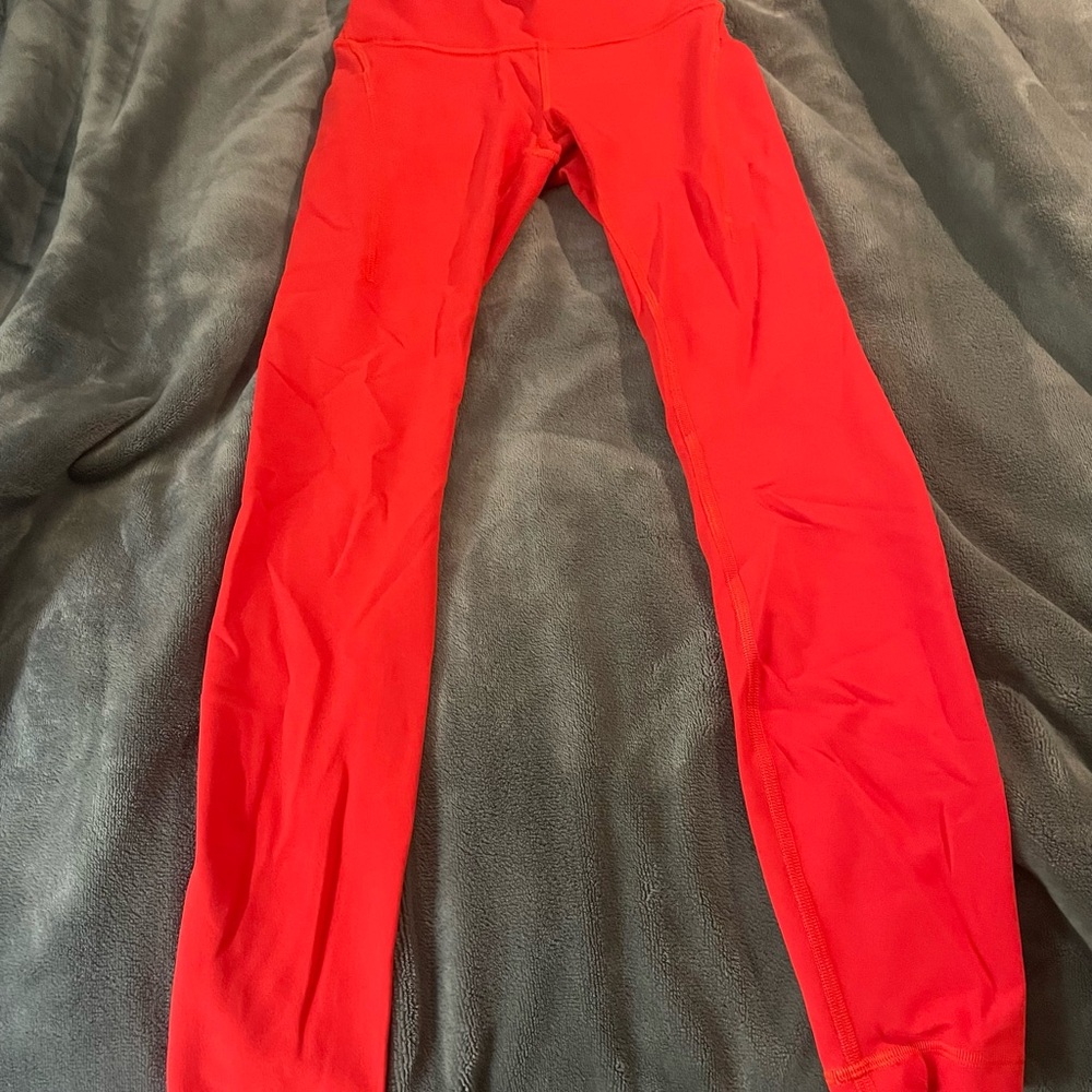 Lululemon Athletica Red Leggings